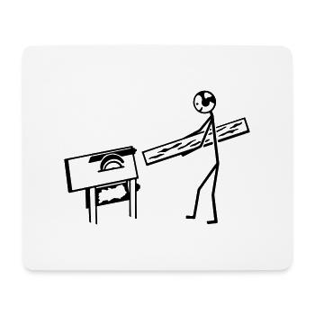 Schreiner Tischler - Mousepad (Querformat) - Weiß - Vorne