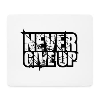 tears scratches design logo never give up never - Mouse Pad (horizontal) - white - Front