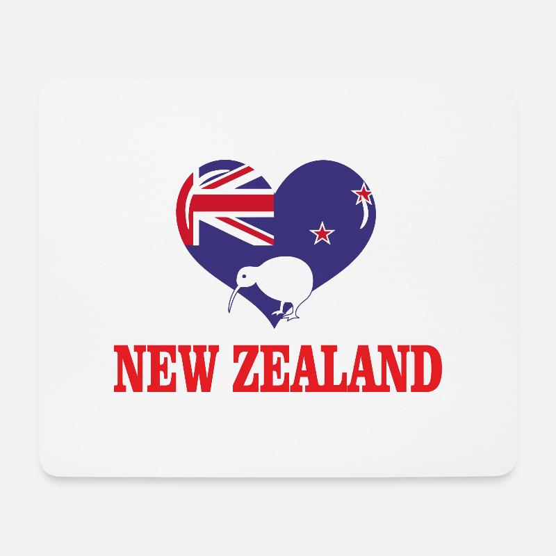 New Zealand - Mousepad (Querformat) - Weiß