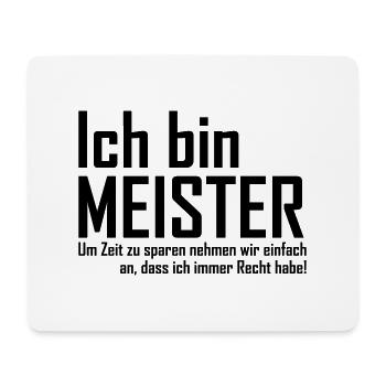 ich bin meister - Mousepad (Querformat) - Weiß - Vorne
