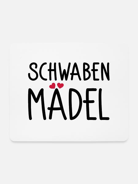 Schwabenmädel - Mousepad (Querformat) - Weiß