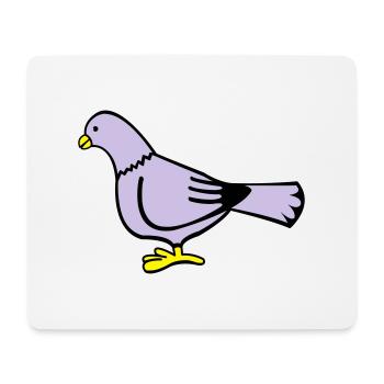 taube - Mousepad (Querformat) - Weiß - Vorne