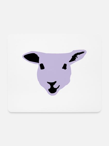 Schaf, Lamm - Mousepad (Querformat) - Weiß