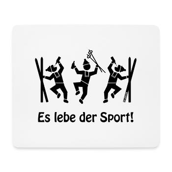 Es Lebe Der Sport! (Après Ski Party) - Mousepad (Querformat) - Weiß - Vorne