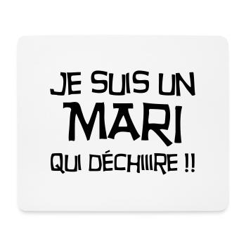 Marriage Wedding Husband Mari Love Mariage Ehemann - Mouse Pad (horizontal) - white - Front