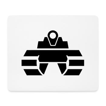 tank - Mouse Pad (horizontal) - white - Front
