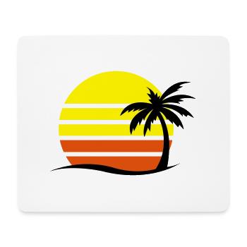 insel_sonnenuntergang_02 - Tapis de souris (format paysage) - blanc - Devant