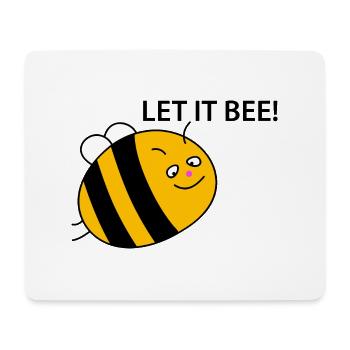 Funny bee - Mouse Pad (horizontal) - white - Front