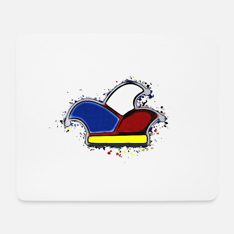 karnevalsmütze Karneval Mütze Düsseldorf - Mousepad (Querformat) - Weiß