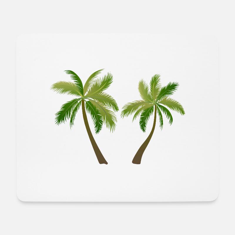 Palmen Baum Palmen - Mousepad (Querformat) - Weiß