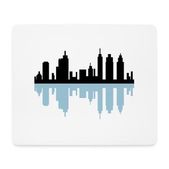 toits de la ville - Tapis de souris (format paysage) - blanc - Devant