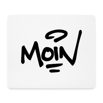 Moin - Mousepad (Querformat) - Weiß - Vorne