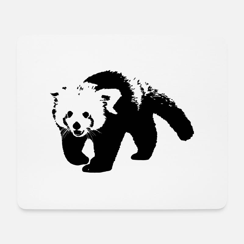 kleiner panda - Mousepad (Querformat) - Weiß