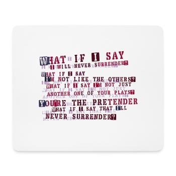 the pretender - Mouse Pad (horizontal) - white - Front