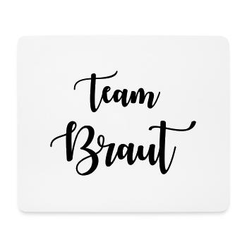 Team Braut - Mousepad (Querformat) - Weiß - Vorne
