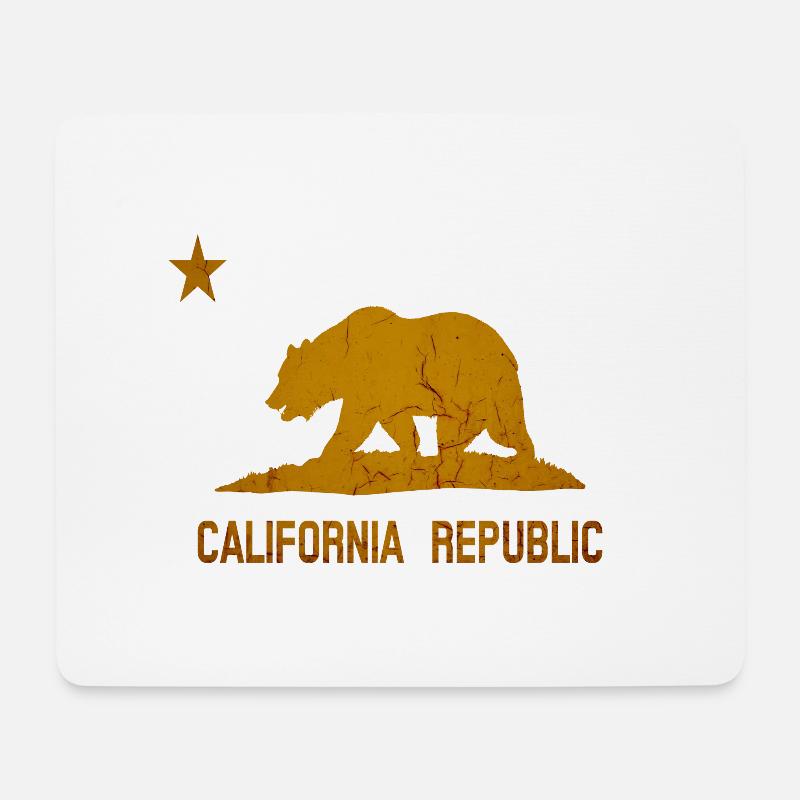 California Republic - Mousepad (Querformat) - Weiß