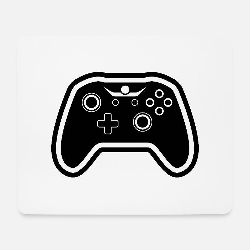 Gamepad - Mousepad (Querformat) - Weiß