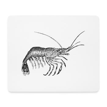 Shrimp Vintage - Mouse Pad (horizontal) - white - Front