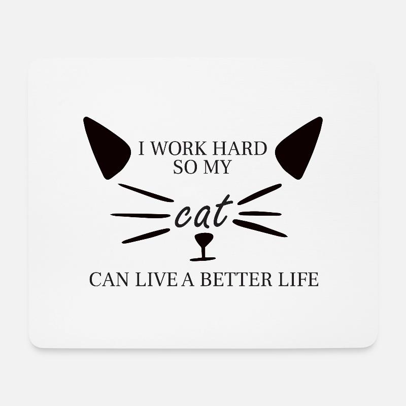 Everything for the cat - Mouse Pad (horizontal) - white