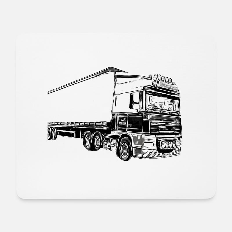Trucks - Mouse Pad (horizontal) - white