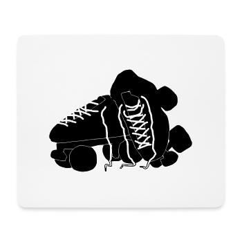 Rollschuhe - Mousepad (Querformat) - Weiß - Vorne