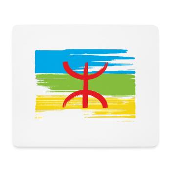 Amazigh Flagge (Amazigh inside) - Mousepad (Querformat) - Weiß - Vorne