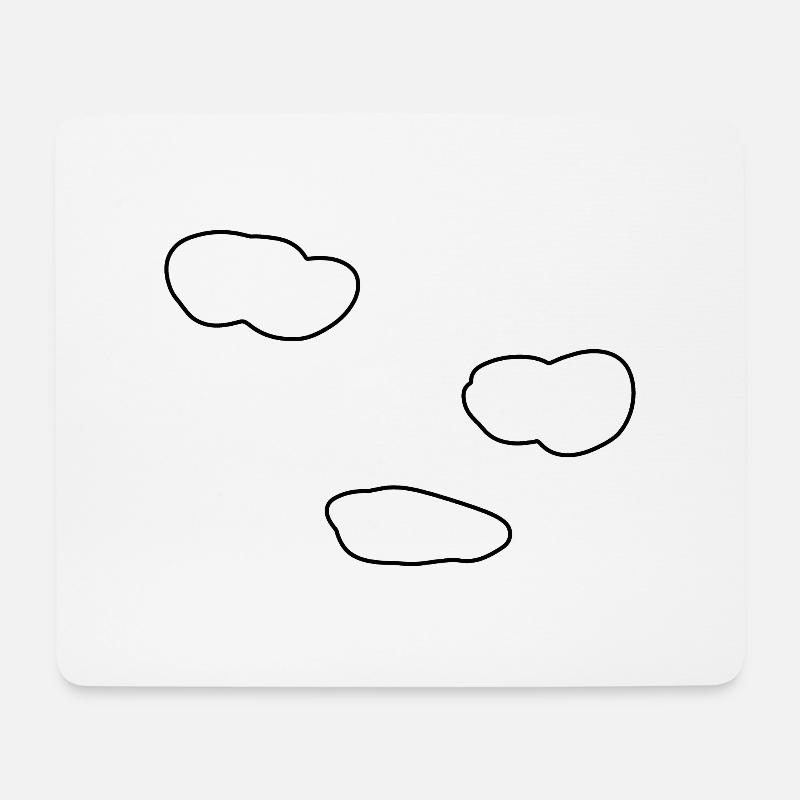 wolken himmel - Mousepad (Querformat) - Weiß