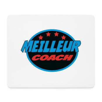 MEILLEUR COACH - Tapis de souris (format paysage) - blanc - Devant