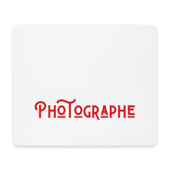 laisse-moi passer je suis photographe - Tapis de souris (format paysage) - blanc - Devant