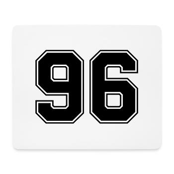 96 - Mousepad (Querformat) - Weiß - Vorne