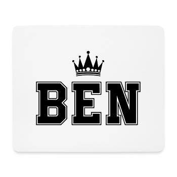 Ben - Mousepad (Querformat) - Weiß - Vorne