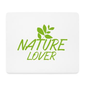 Nature Lover - Tapis de souris (format paysage) - blanc - Devant