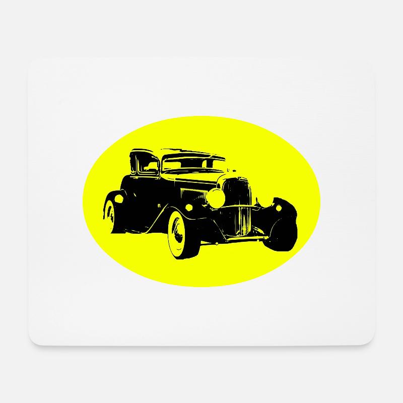 Auto - Mousepad (Querformat) - Weiß