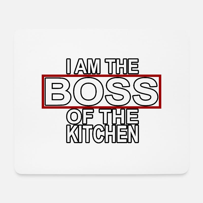 Boss of the Kitchen - Mousepad (Querformat) - Weiß