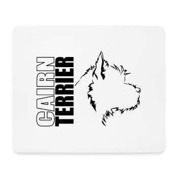 CAIRN TERRIER Profil Hunde Hund Wilsigns - Mousepad (Querformat) - Weiß - Vorne
