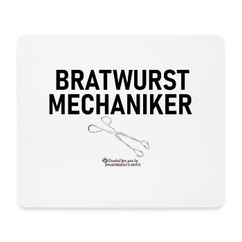 Grillspruch Bratwurstmechaniker - Mousepad (Querformat) - Weiß - Vorne