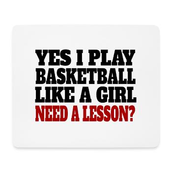 Basketball Basketball lover Mrs. Basketball player - Mouse Pad (horizontal) - white - Front