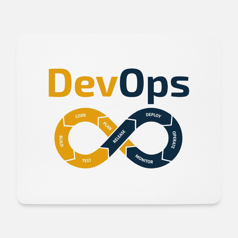 devops - Mousepad (Querformat) - Weiß