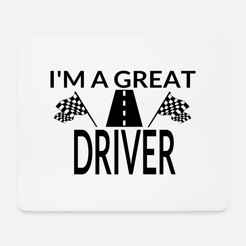 Car - Mouse Pad (horizontal) - white
