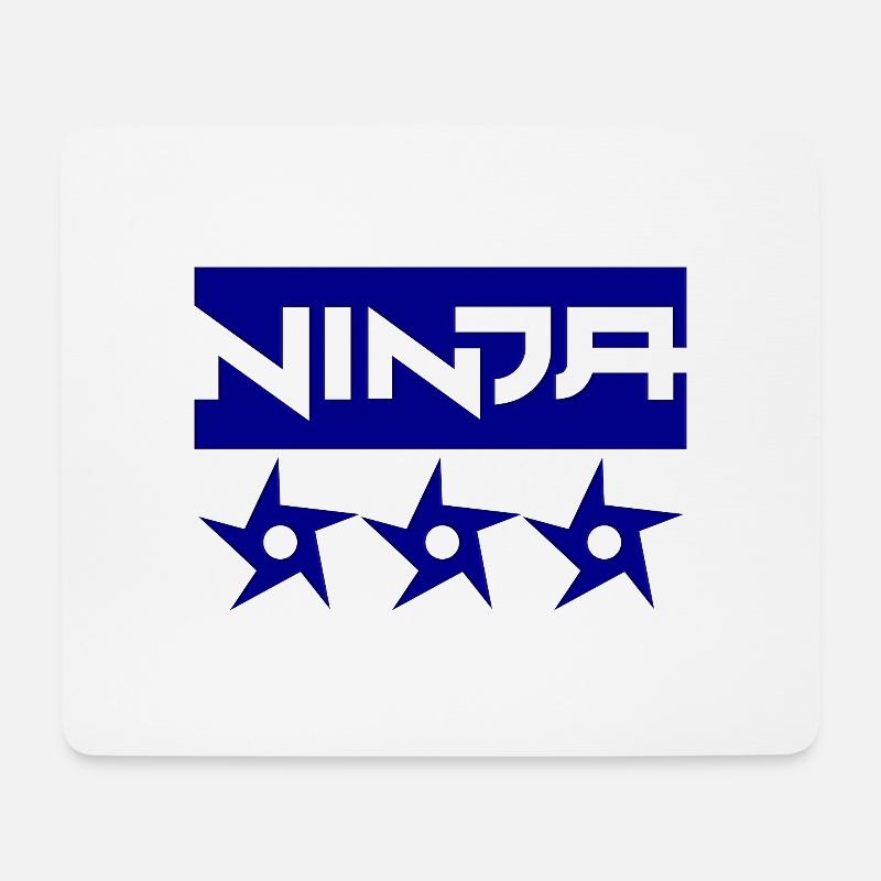 Ninja Shuriken - Mouse Pad (horizontal) - white