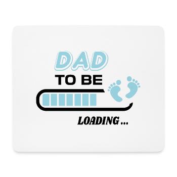 zukünftiger Vater. Warten Sie auf Geburtsgeschenk - Mousepad (Querformat) - Weiß - Vorne