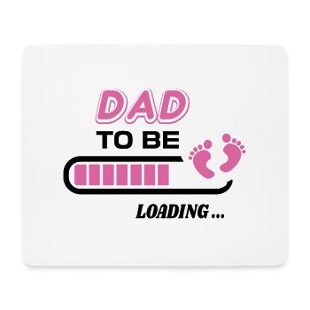 zukünftiger Vater. Warten Sie auf Geburtsgeschenk - Mousepad (Querformat) - Weiß - Vorne