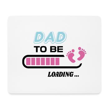 zukünftiger Vater. Warten Sie auf Geburtsgeschenk - Mousepad (Querformat) - Weiß - Vorne