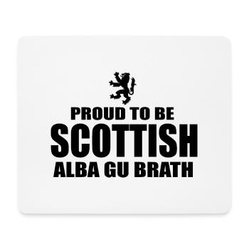 Proud to be Scottish - Mouse Pad (horizontal) - white - Front