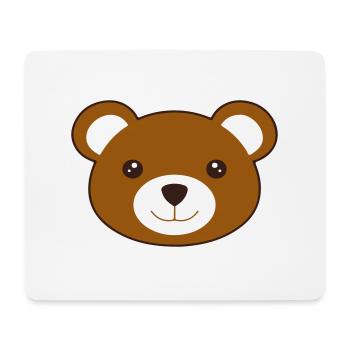 ours en peluche - Tapis de souris (format paysage) - blanc - Devant