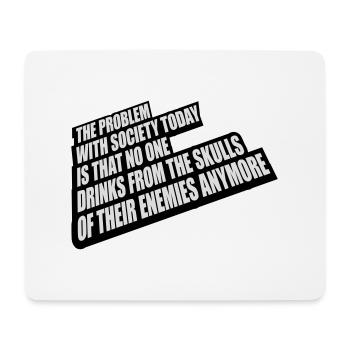 drinks from enemies skulls - Mouse Pad (horizontal) - white - Front