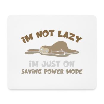 Lustiges Faultier - Mousepad (Querformat) - Weiß - Vorne