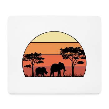 Retro Graphic Animal Keeper Zoo Keeper Animal Love - Mousepad (Querformat) - Weiß - Vorne