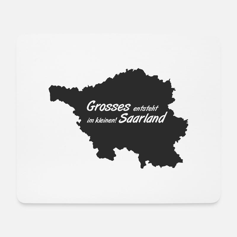 Saarland - Mousepad (Querformat) - Weiß