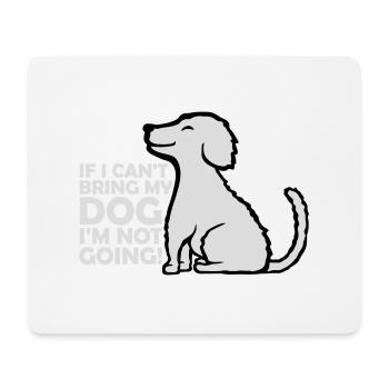 Citation Apportez mon chien - Tapis de souris (format paysage) - blanc - Devant